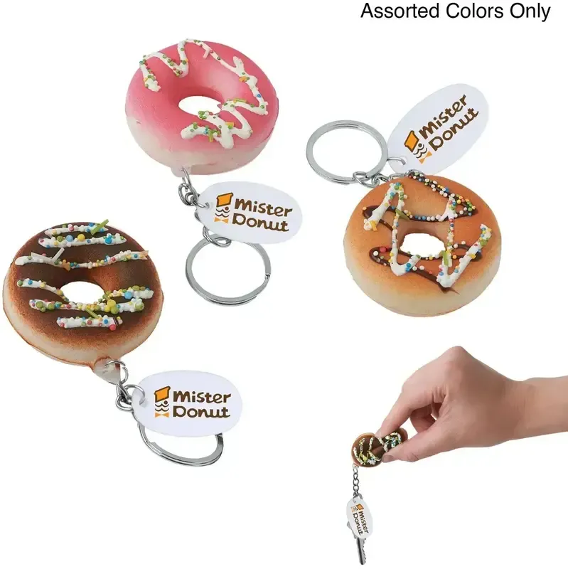 Personalized Donut Keychain