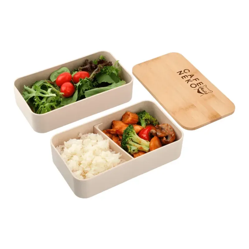 Custom Bamboo Fiber Bento Box - EcoSmart® — view 9