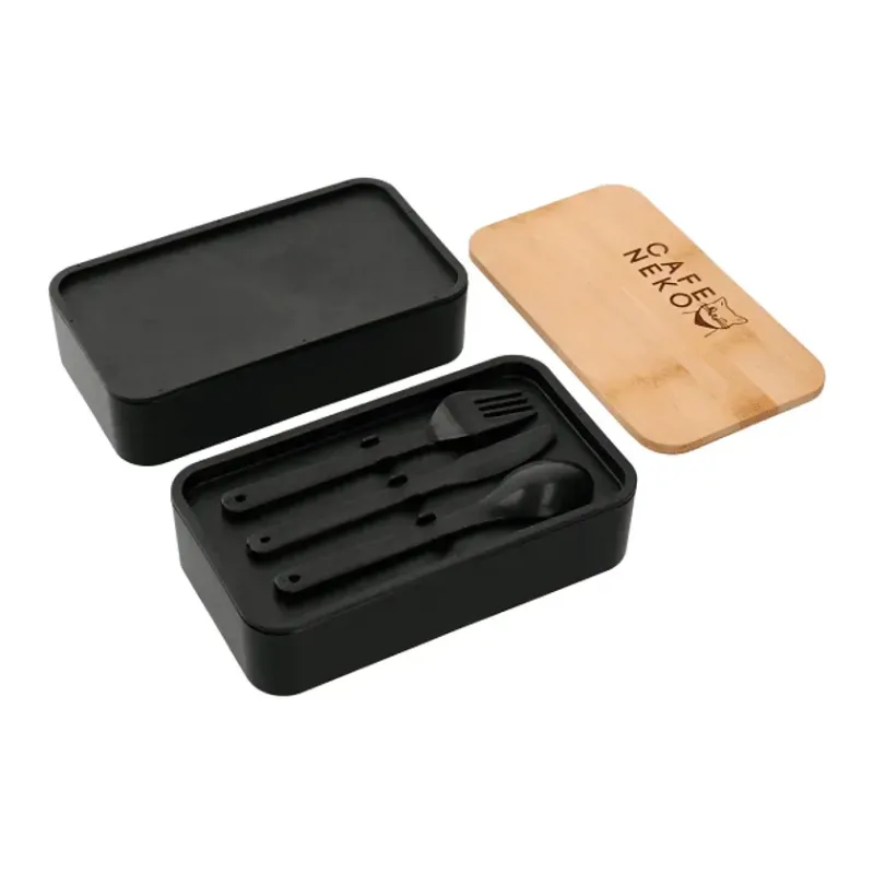Custom Bamboo Fiber Bento Box - EcoSmart® — view 16