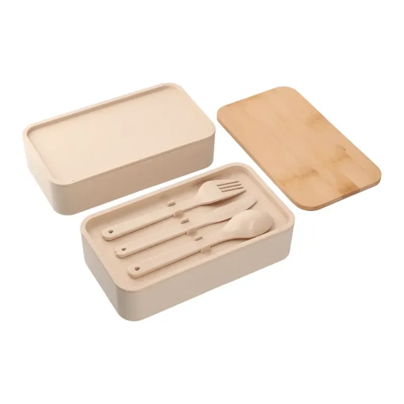Custom Bamboo Fiber Bento Box - EcoSmart® — view 6