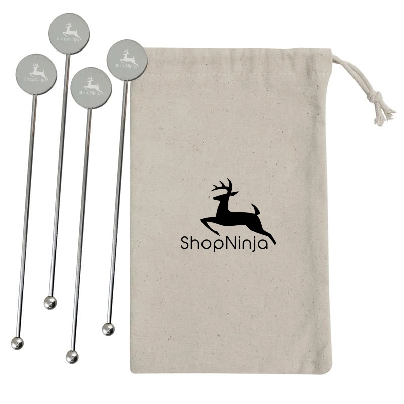 Stainless Steel Cocktail Stirrers Set