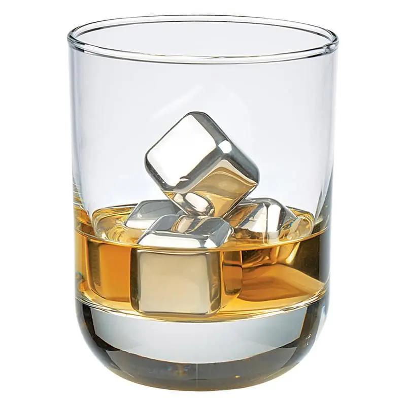 Stainless Steel Ice Cubes In Case