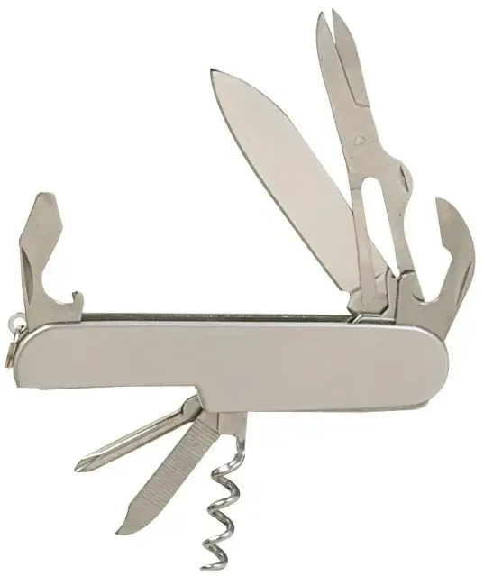Custom Stainless Steel Swiss Army Knife - 7-in-1 Multi-Tool — view 2