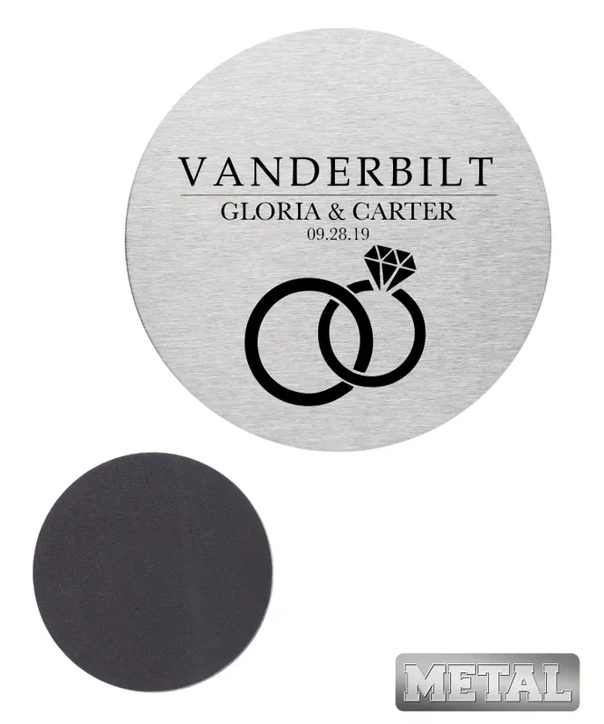 Stainless Steel Round Drink Coasters (4 inch)