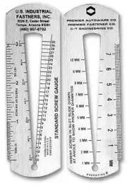 Stainless Steel Screw Gauge - Inch