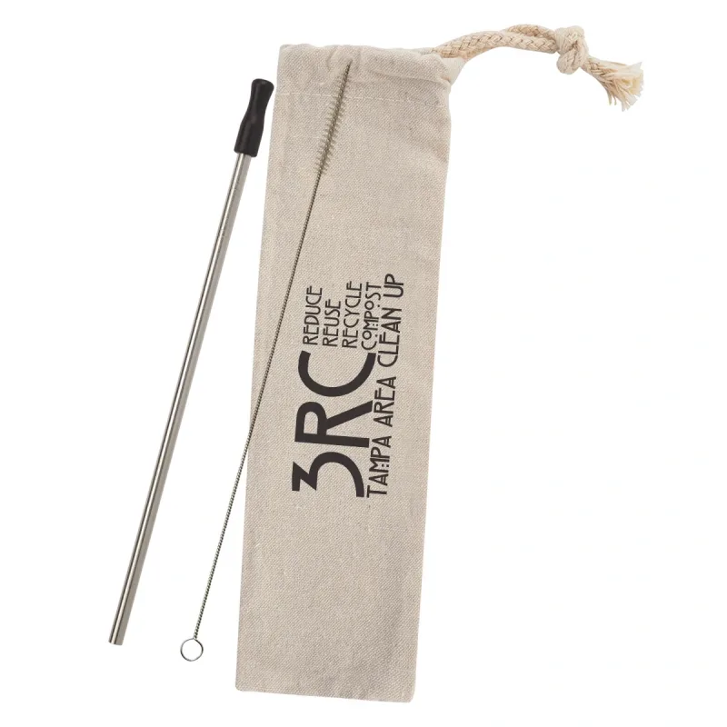 Stainless Straw Kit With Cotton Pouch — view 11