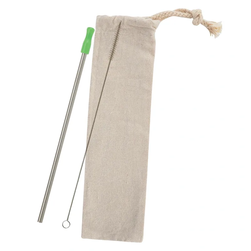Stainless Straw Kit With Cotton Pouch — view 2