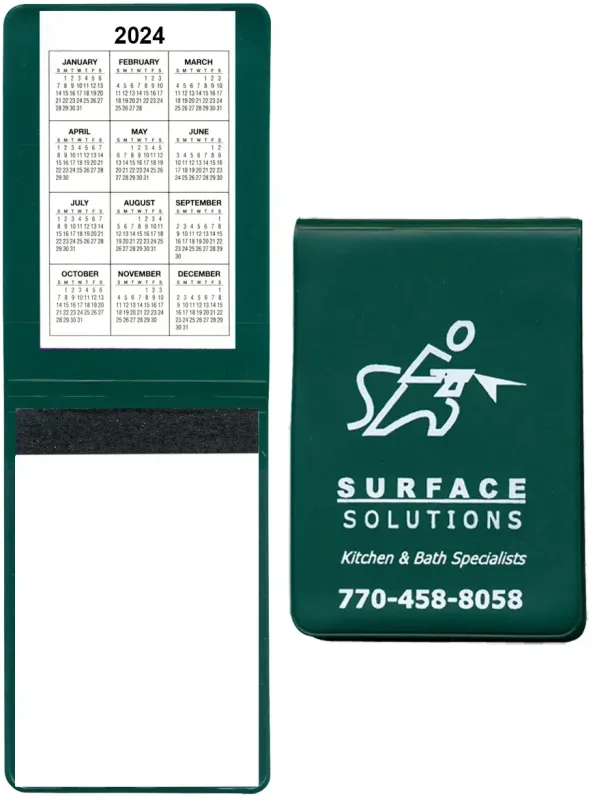 Custom Logo Vinyl Memo Book - 30 Pages — view 6