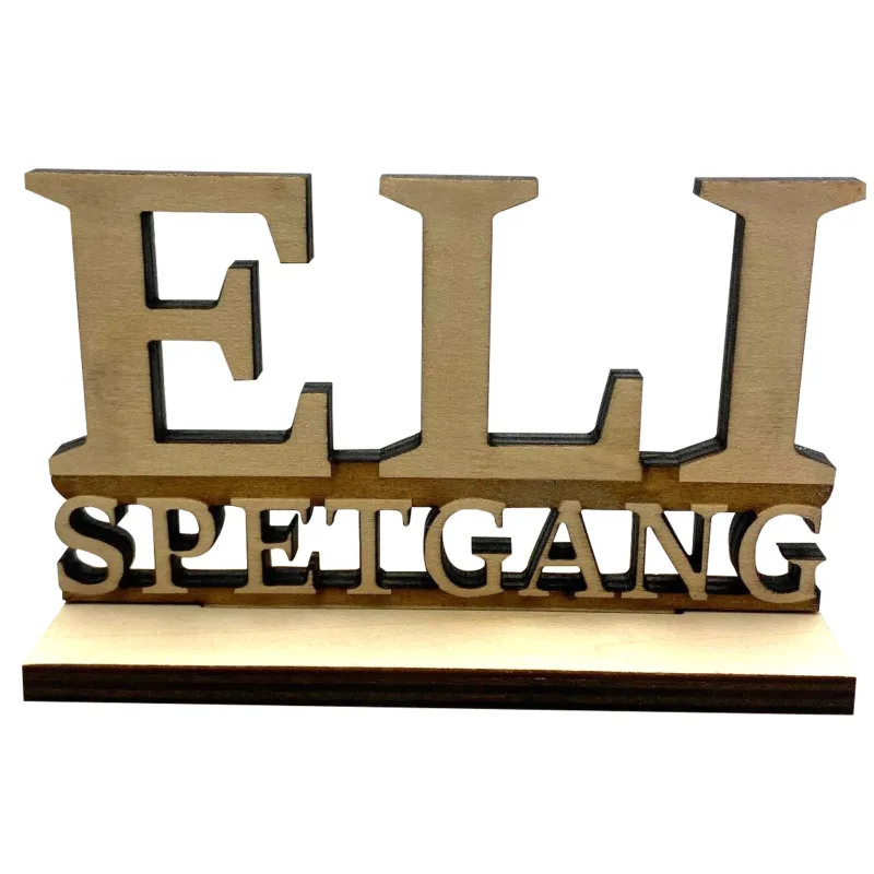 Standing Wood Sign — view 3