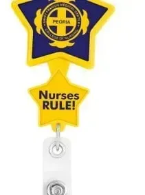 Star Double Up Retractable Badge Reel — view 5