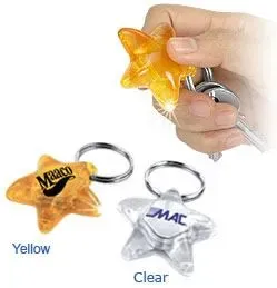 Star LED Stock Molded Key Ring Light