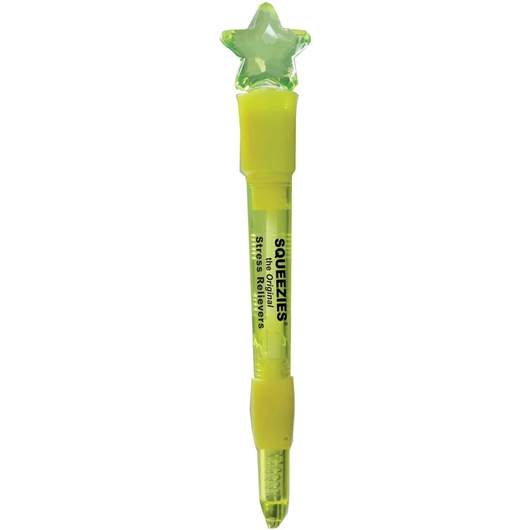 Ballpoint Light Up Yellow Star Pen