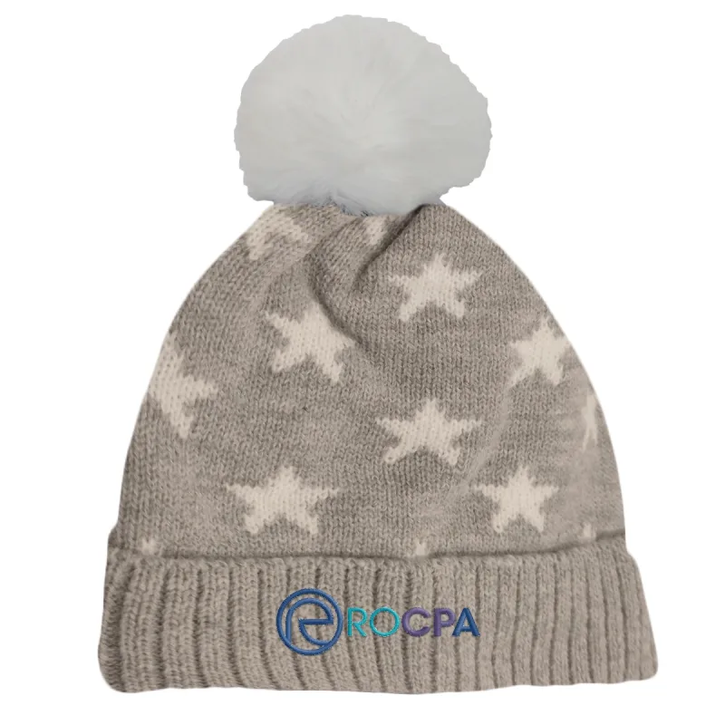 Custom Star Pom Beanie — view 2