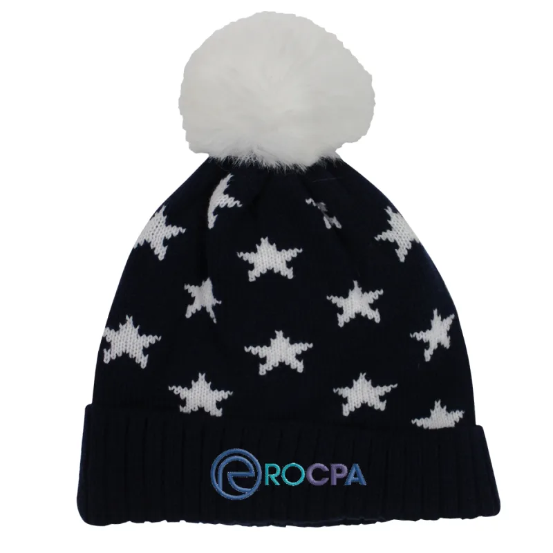 Custom Star Pom Beanie — view 3