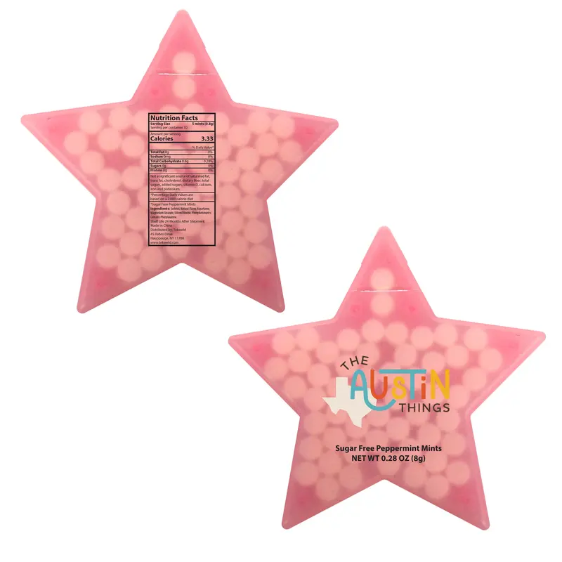 Star Shaped Mints - Fresh Giveaway Option