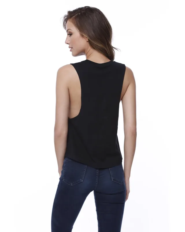 StarTee Ladies' Muscle Crop T-Shirt — view 4
