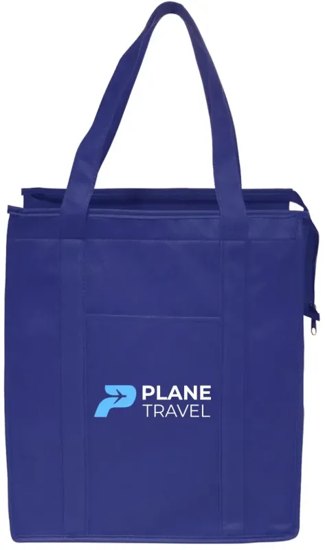 Custom Insulated Tote Bags with 2-Color Imprint — view 10