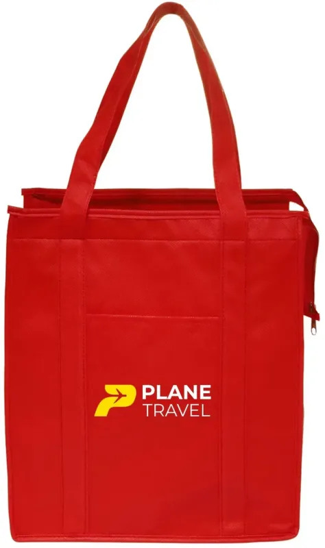 Custom Insulated Tote Bags with 2-Color Imprint — view 3
