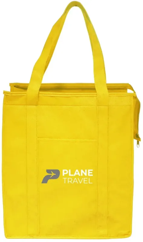 Custom Insulated Tote Bags with 2-Color Imprint — view 5