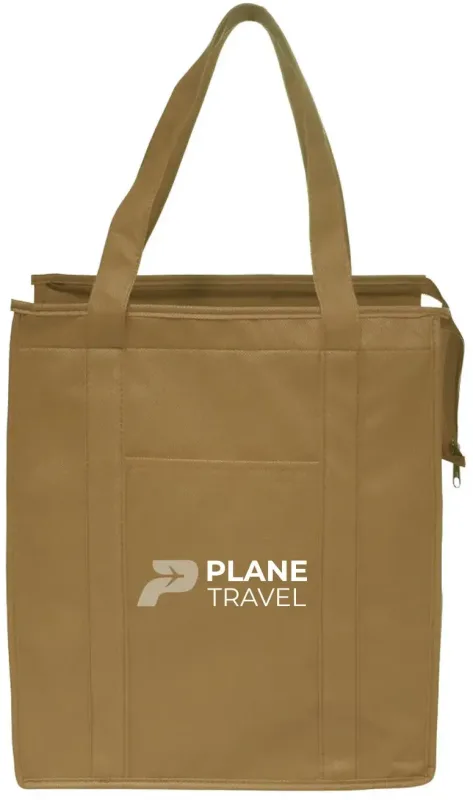 Custom Insulated Tote Bags with 2-Color Imprint — view 7
