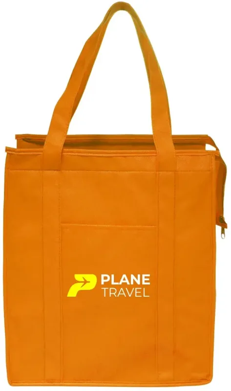 Custom Insulated Tote Bags with 2-Color Imprint — view 9