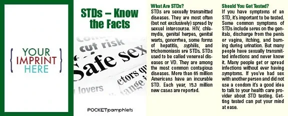 STDs - Know the Facts Pocket Pamphlet