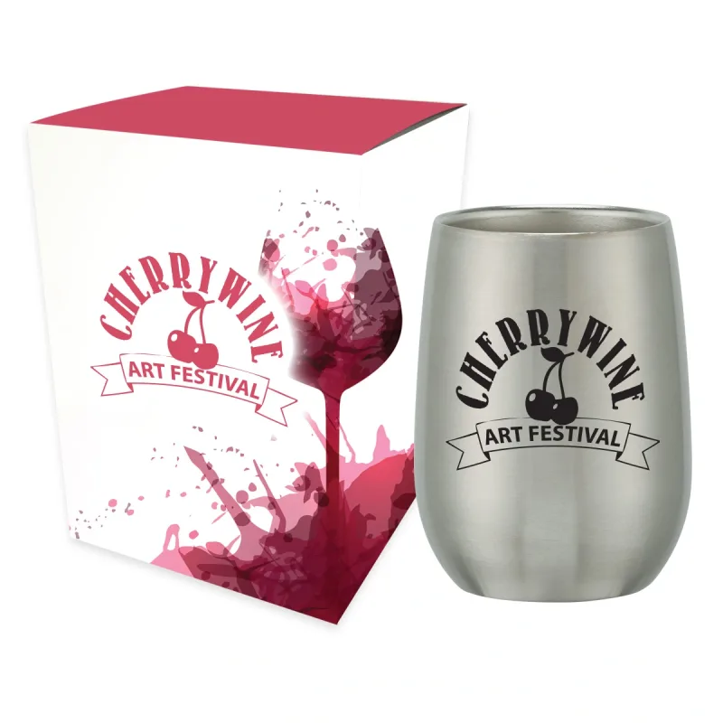 Stemless Wine Glass With Custom Box — view 2