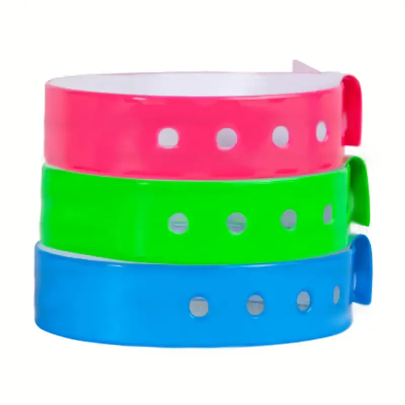 Custom Vinyl Wristbands - L-Shaped