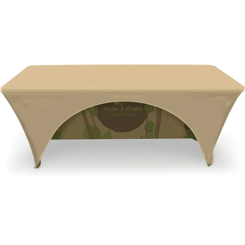 Stretch Fit All Over Dye Sub Table Cover - 3-sided, fits 6' table — view 2