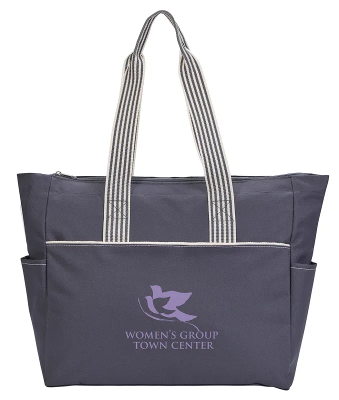Custom Stripe Diaper Tote-Pack — view 2