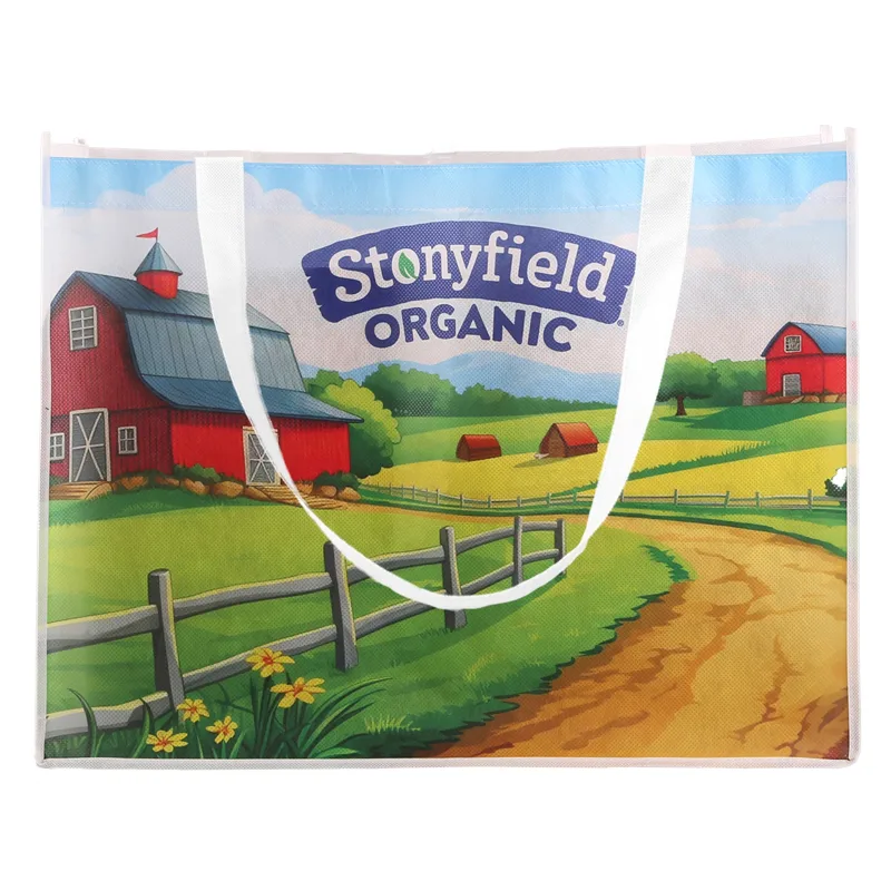 Sublimated Large Non-Woven Shopping Tote — view 8