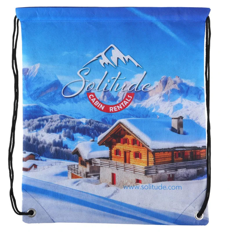 Sublimated Non-Woven Drawstring Backpack — view 3