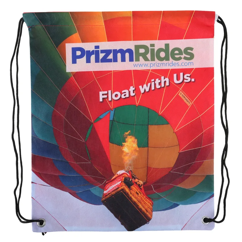 Sublimated Non-Woven Drawstring Backpack — view 2