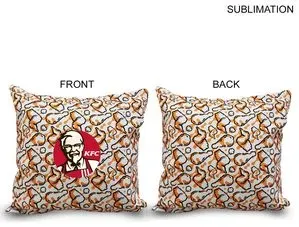 Sublimated or Blank Polyester Large Throw Cushion, 18x18