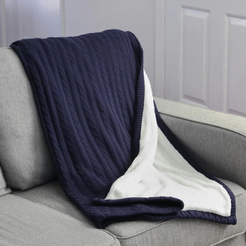 Sweater Weather Sherpa Blanket W/ Pillowcase — view 3