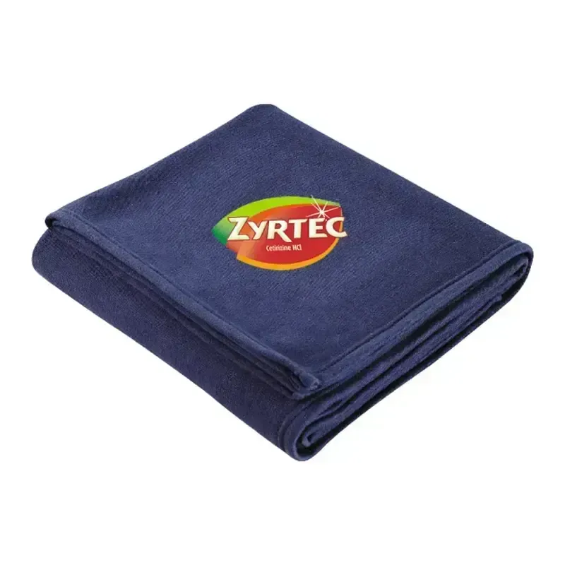 Custom Cotton Blend Sweatshirt Blanket -  50" x 60"