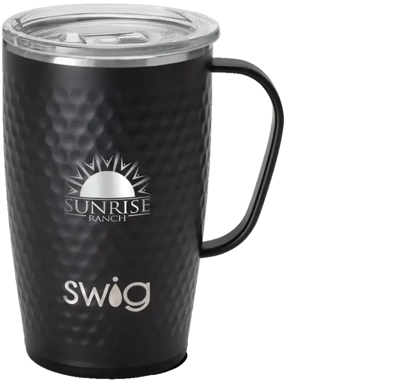 Swig® 18oz Hammered Blacksmith Mug, Triple-Insulated with BPA-Free Lid