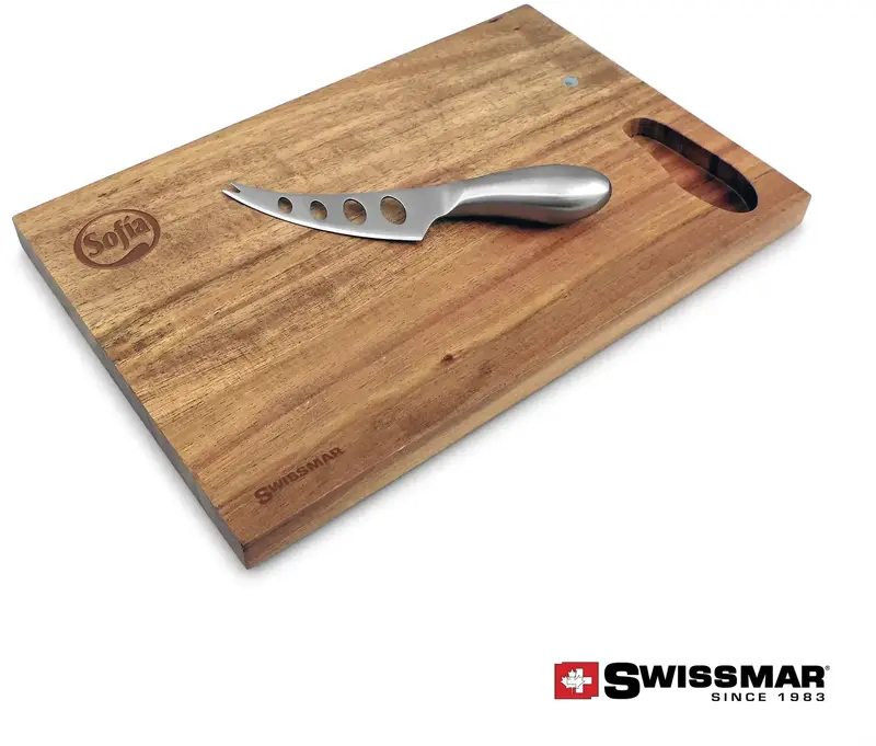 Swissmar Acacia Cutting Board & Cheese Set