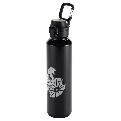Switchback 27 oz RPET Bottle with Snap-Top Lid & Carabiner — view 3