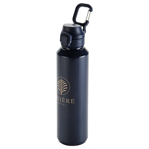 Switchback 27 oz RPET Bottle with Snap-Top Lid & Carabiner — view 2