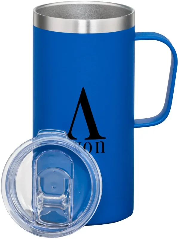 20oz Custom Stainless Steel Taiga Mug with Sliding Lid — view 11