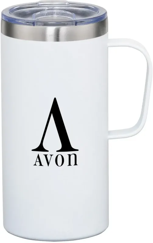 20oz Custom Stainless Steel Taiga Mug with Sliding Lid — view 5
