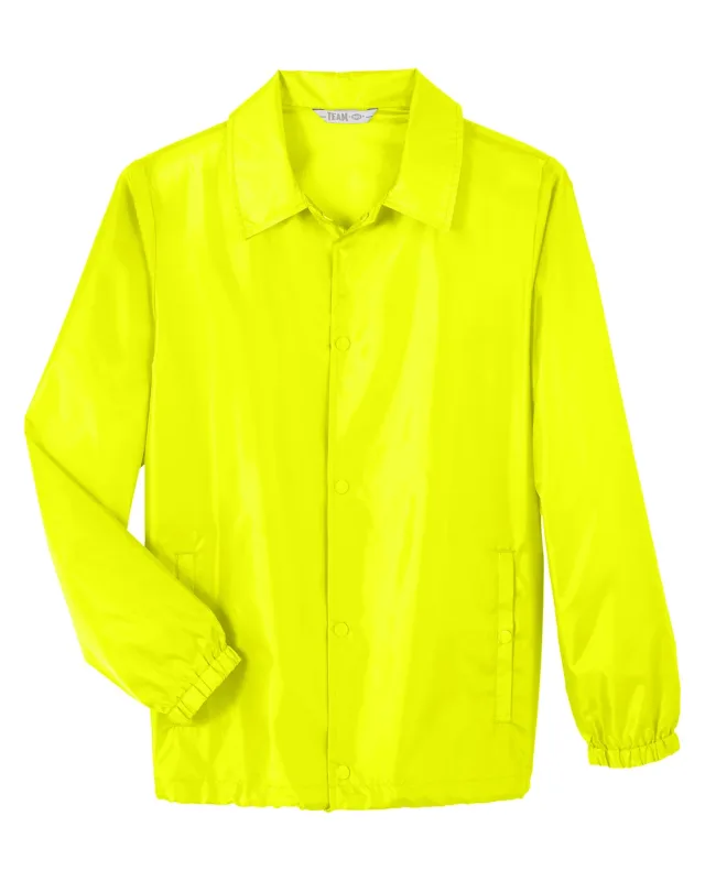 Team 365 Adult Zone Protect Coaches Jacket — view 3