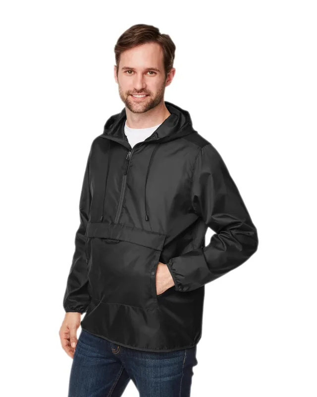 Team 365 Adult Zone Protect Packable Anorak Jacket — view 9