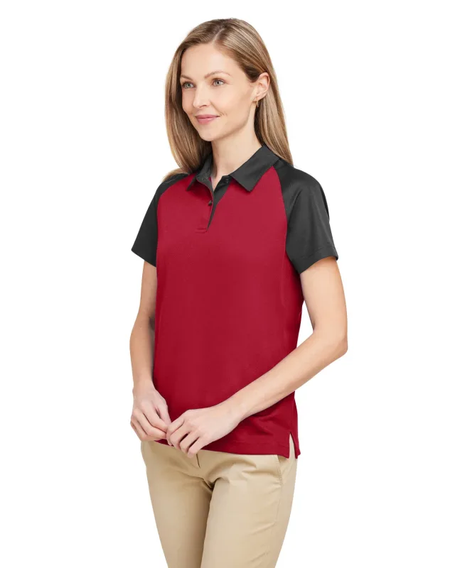Team 365 Ladies' Command Snag-Protection Colorblock Polo — view 29