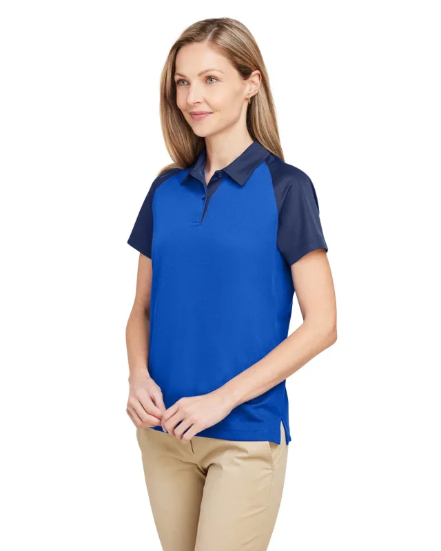 Team 365 Ladies' Command Snag-Protection Colorblock Polo — view 39