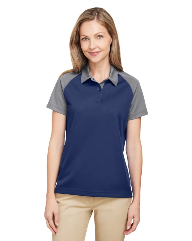 Team 365 Ladies' Command Snag-Protection Colorblock Polo — view 4