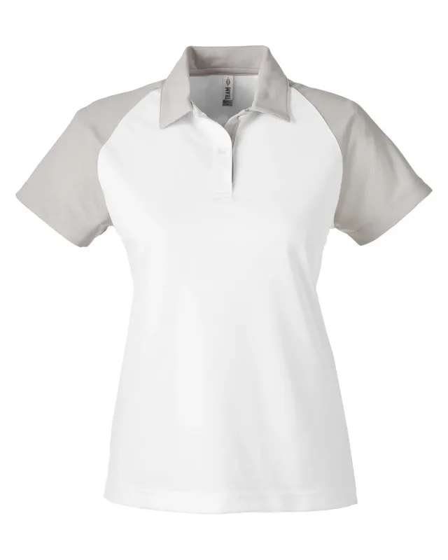 Team 365 Ladies' Command Snag-Protection Colorblock Polo — view 48