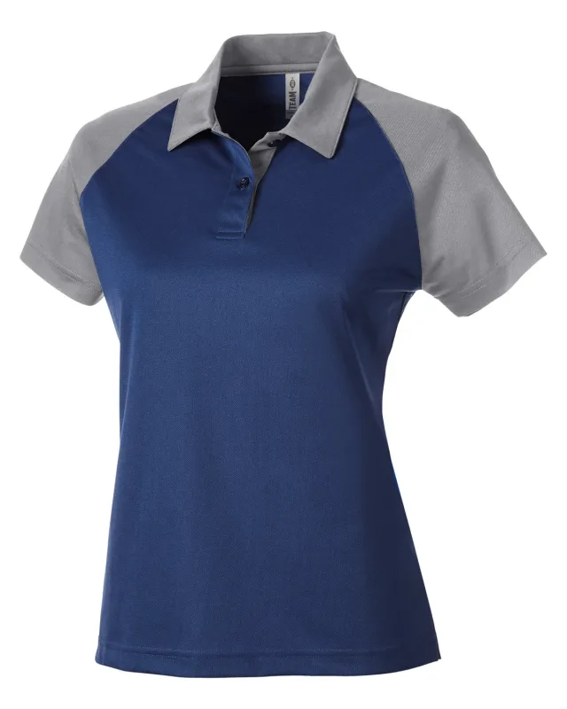 Team 365 Ladies' Command Snag-Protection Colorblock Polo — view 6
