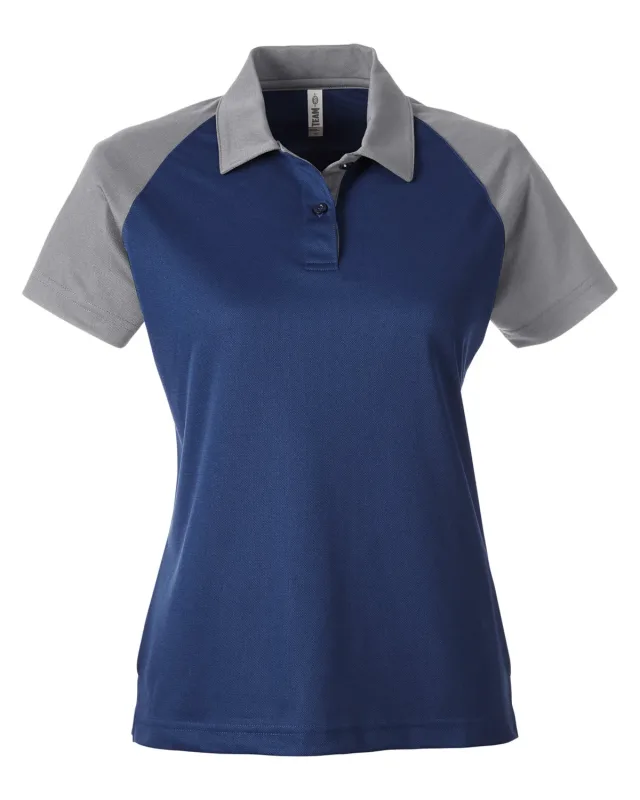 Team 365 Ladies' Command Snag-Protection Colorblock Polo — view 8